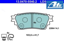 REAR BRAKE PADS SET